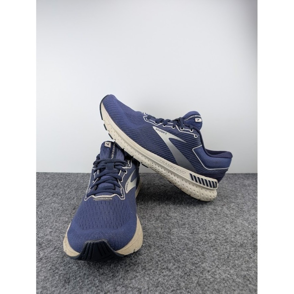 Brooks Transcend 7 Womens Size 9 Blue White Running Shoes Sneakers
